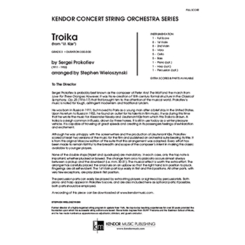 Troika (from Lt. Kije) (Full Score) (from Lt. Kije)