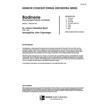 Badinerie (from Orchestral Suite No. 2 In B Minor) (Full Score) (from Orchestral Suite No. 2 In B Minor)