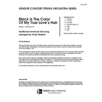 Black Is The Color Of My True Love's Hair (Full Score)