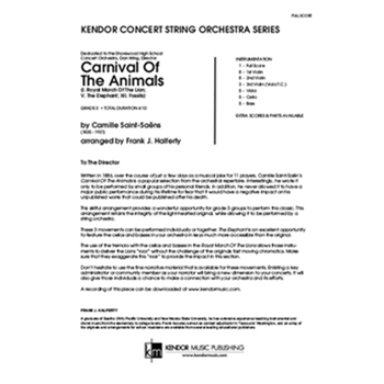 Carnival Of The Animals (Full Score)