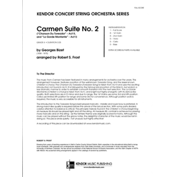 Carmen Suite No. 2 (Chanson Du Toreador, La Garde Montante) (Full Score) (Chanson Du Toreador, La Garde Montante)