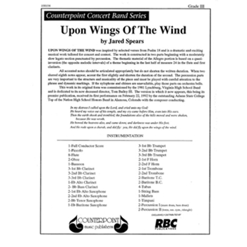 Upon Wings Of The Wind (Score)