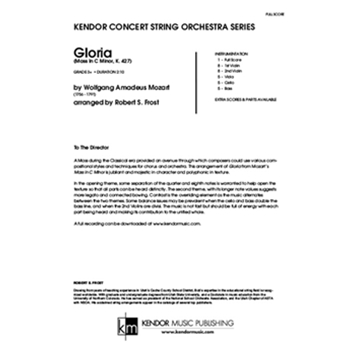 Gloria (Mass In C Minor, K. 427) (Full Score) (Mass In C Minor, K. 427)