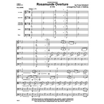 Rosamunde Overture (D. 644) (Full Score) (D. 644)