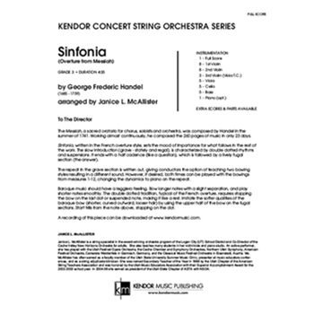 Sinfonia (Overture from Messiah) (Full Score) (Overture from Messiah)