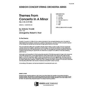 Themes From Concerto In A Minor (Op. 3, No. 8, RV 522) (Full Score) (Op. 3, No. 8, RV 522)