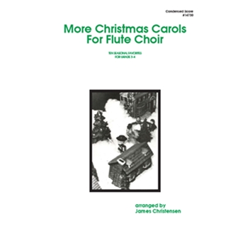 More Christmas Carols For Flute Choir - Condensed Score