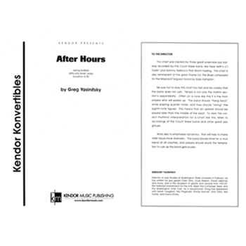 After Hours (Full Score)