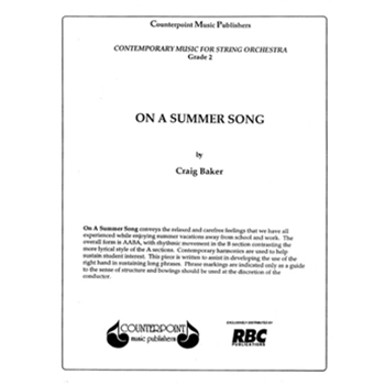 On A Summer Song (Score)
