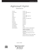Agincourt Hymn by Bukvich Daniel for Full Score