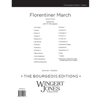 Florentiner March by Fucik Julius - Bourgeois John R - for Full Score