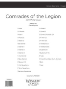 Comrades Of The Legion by Sousa John Philip - Byrne F - for Full Score