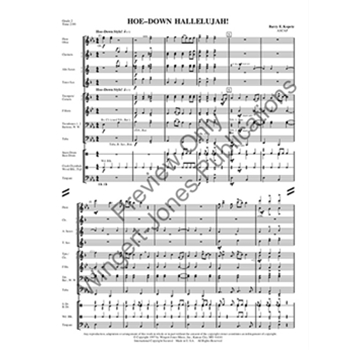 Hoe Down Hallelujah - Full Score