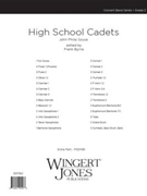 High School Cadets by Sousa John Philip - Byrne F - for Full Score