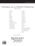 Fantasy On A Welsh Folksong - Full Score