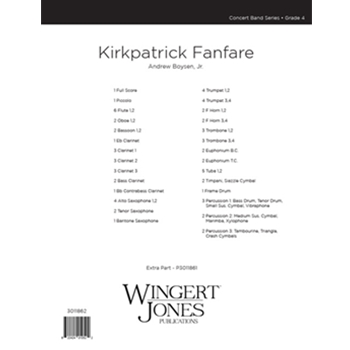 Kirkpatrick Fanfare by Boysen Jr. Andrew for Full Score