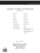 Quail Creek Overture by Gorham David for Full Score