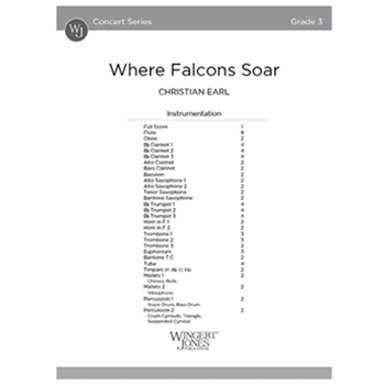 Where Falcons Soar by Earl Christian for Full Score