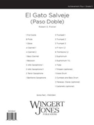 El Gato Salvaje Paso Doble by Foster Robert E for Full Score