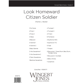 Look Homeward Citizen Soldier - Full Score