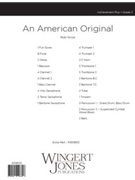 An American Original - Full Score