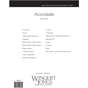 Accolade (Fanfare for the Fiftieth) by Lortz Mark - Legacy Reduced Instrumentation Series - for Full Score