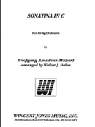 Sonatina In C by Mozart Wolfgang Amadeus - Halen Walter - for String Orchestra