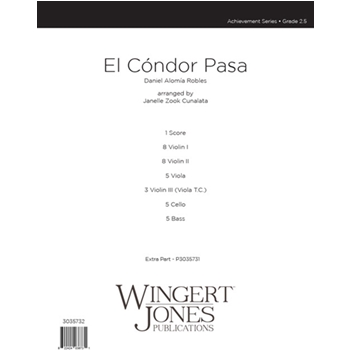 El Condor Pasa by Robles Daniel Alomia - Cunalata Janelle Z - for Full Score