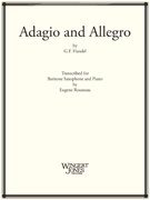 Adagio & Allegro by Handel George Frideric - Rousseau Eugene - for Baritone Saxophone
