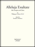 Alleluja Exultate K165 by Mozart Wolfgang Amadeus - Matthews Donald - for Trumpet and Piano