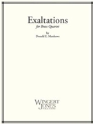 Exaltations by Matthews D for Brass Quartet