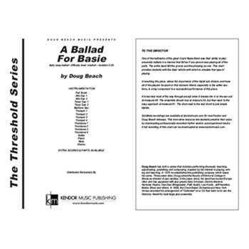 Ballad For Basie, A (Full Score)