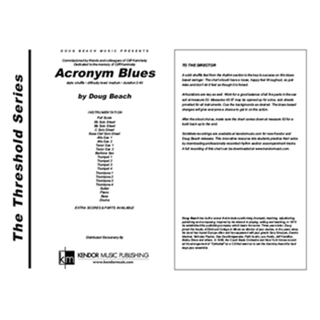 Acronym Blues (Full Score)