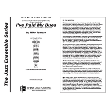 I've Paid My Dues (Full Score)