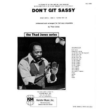 Don't Git Sassy (Full Score)