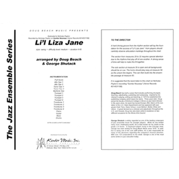 Li'l Liza Jane (Full Score)