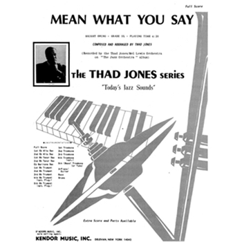 Mean What You Say (Full Score)
