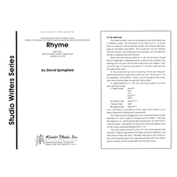 Rhyme (Full Score)