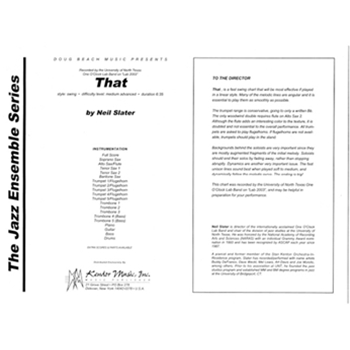 That (Full Score)