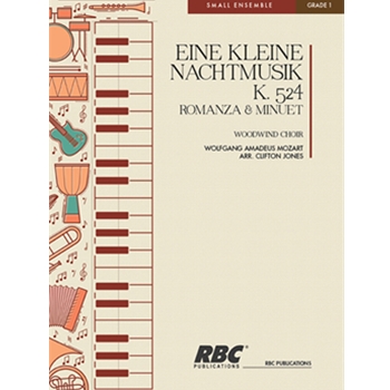 Eine Kleine Nachtmusik Mvts 2 and 3 (Romanze & Menuetto) by Mozart Wolfgang Amadeus - Jones Clifton J - for Woodwind Choir