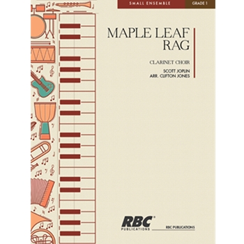 Maple Leaf Rag by Joplin Scott - Jones Clifton J - for Clarinet Nonet