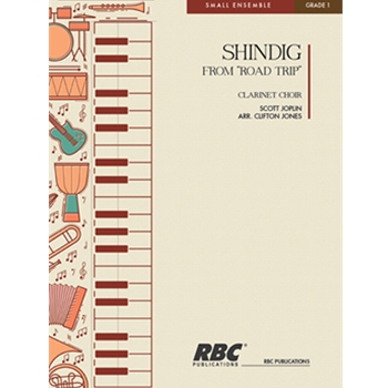 Shindig fr Road Trip by Jones Clifton Jameson for Clarinet Quintet ((4 Bb bass))
