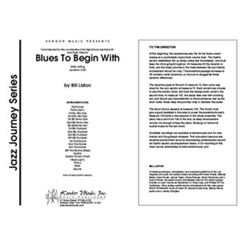 Blues To Begin With (Full Score)