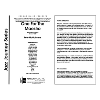 One For The Maestro (Full Score)