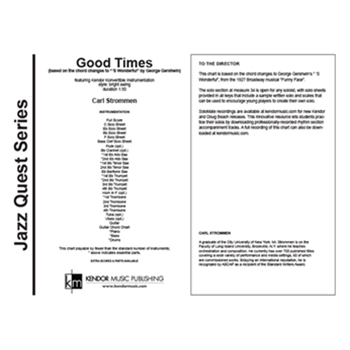 Good Times (based on the chord changes to "'S Wonderful" By George Gershwin)