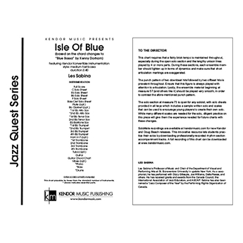 Isle Of Blue (based on the chord changes to 'Blue Bossa' by Kenny Dorham) (Full Score) (based on the chord changes to 'Blue Bossa' by Kenny Dorham)