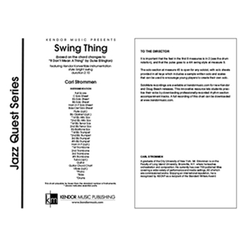 Swing Thing (based on the chord changes to 'It Don't Mean A Thing' by Duke Ellington) (Full Score) (based on the chord changes to 'It Don't Mean A Thing' by Duke Ellington)