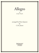 Allegro by Haydn Joseph - Jensen C - for French Horn Quartet