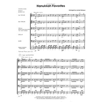 Hanukkah Favorites by - Niehaus Lennie - for String Orchestra