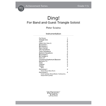Ding! (Score) For Band and Guest Triangle Soloist